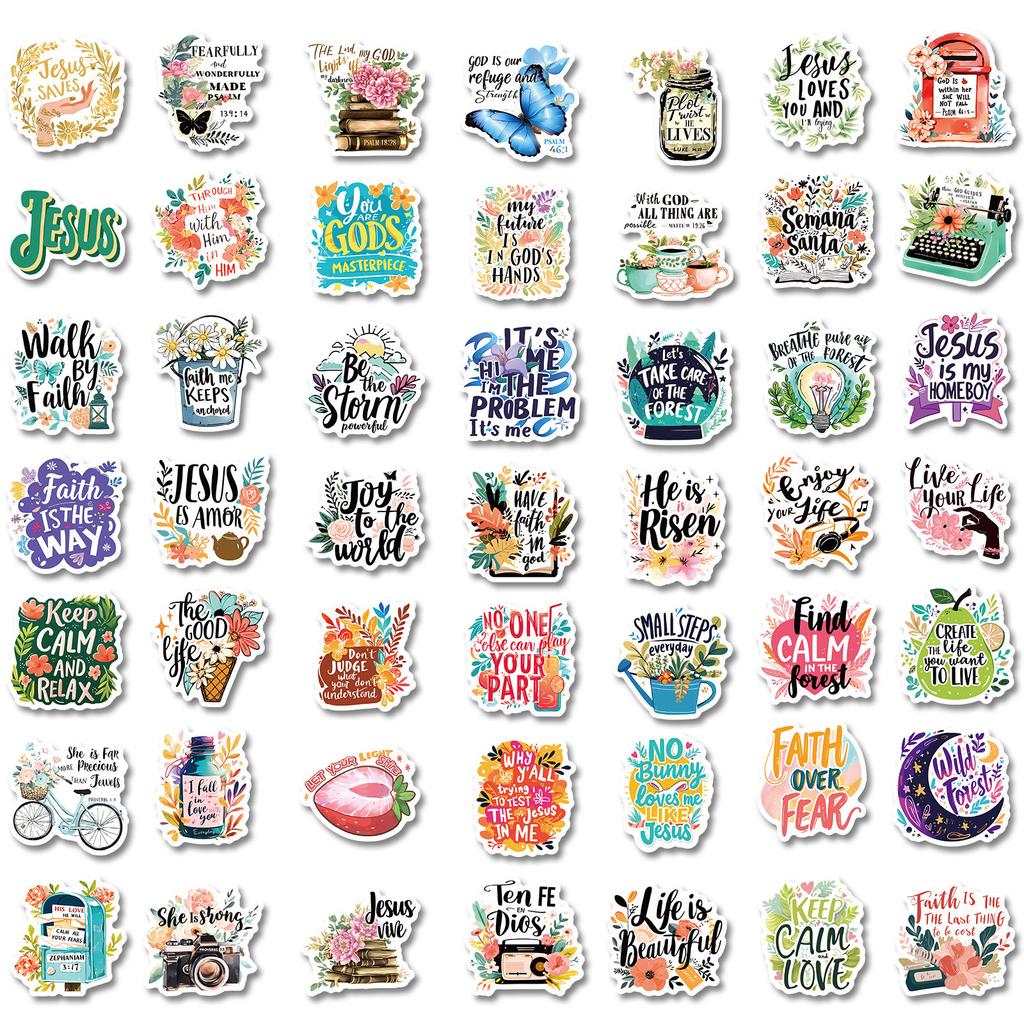150 Jesus Phrase Bible Fresh Graffiti Stickers DIY Suitcase Car Stickers