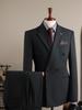 Coffee Color Men's Formal Suit Set for Weddings and Business - Groom and Best Man Fit