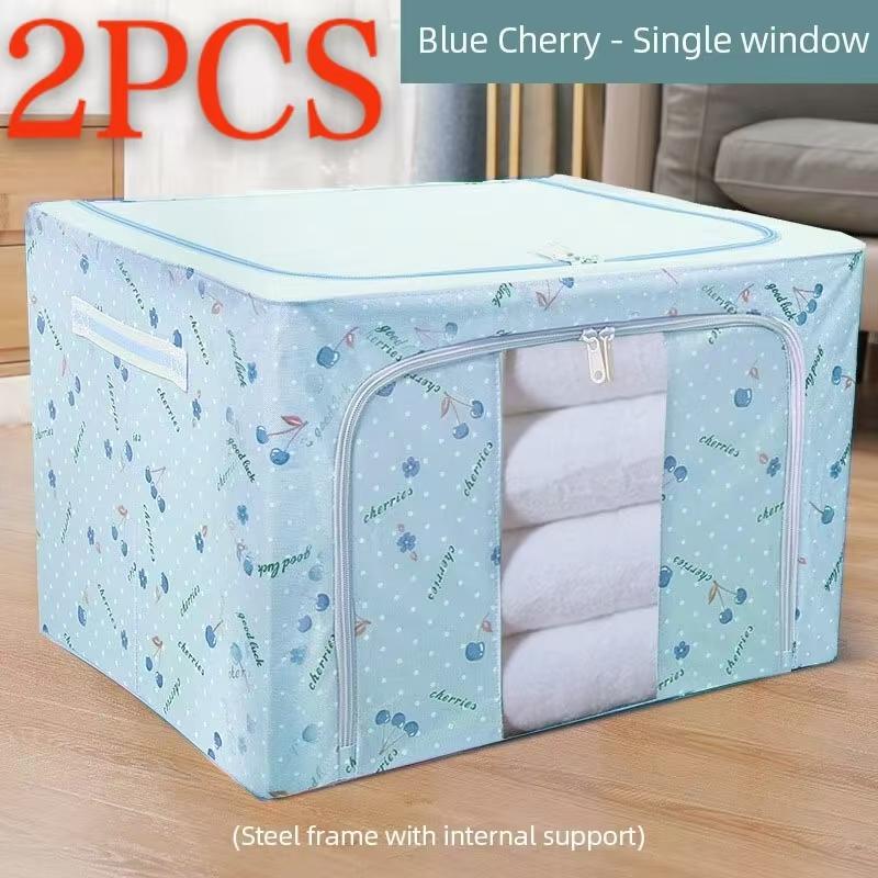 Oxford Cloth Storage Box Clothes Closet Organizer Bed Quilt Sheet Blanket Pillow Rack Container Foldable Storage Case