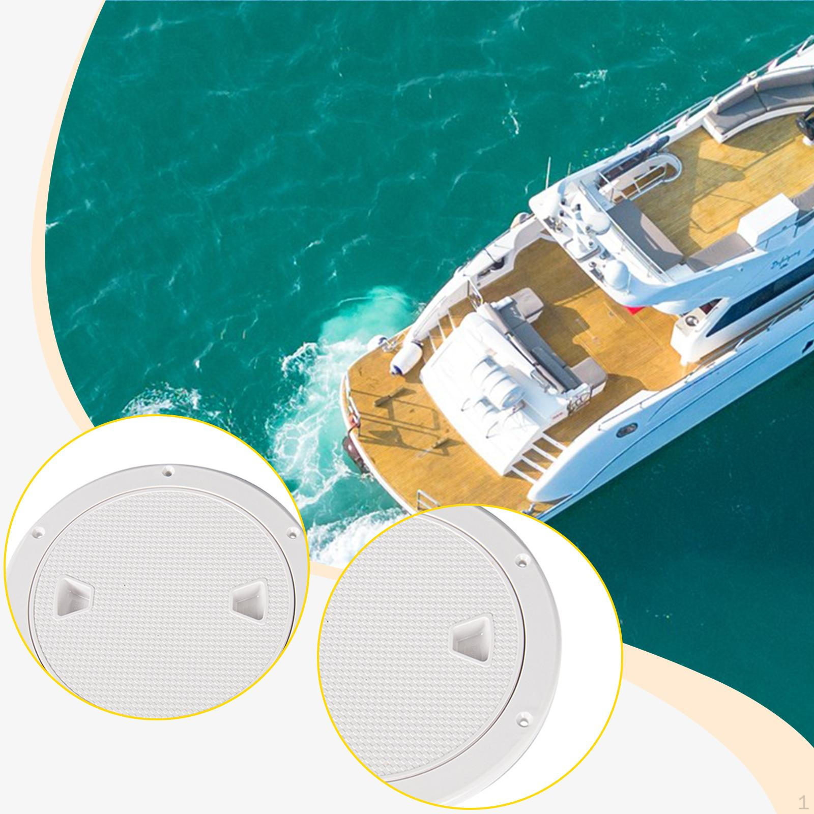 

Boat Deck Inspection Replacement Parts Professional Fitting Heavy Duty Circular for Marine Boats 4 Inch белый