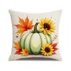 Autumn Harvest Pumpkin Pillow Cover Farmhouse Atmosphere Decoration Thanksgiving Cushion Maple Leaf Print Home Sofa Cushion