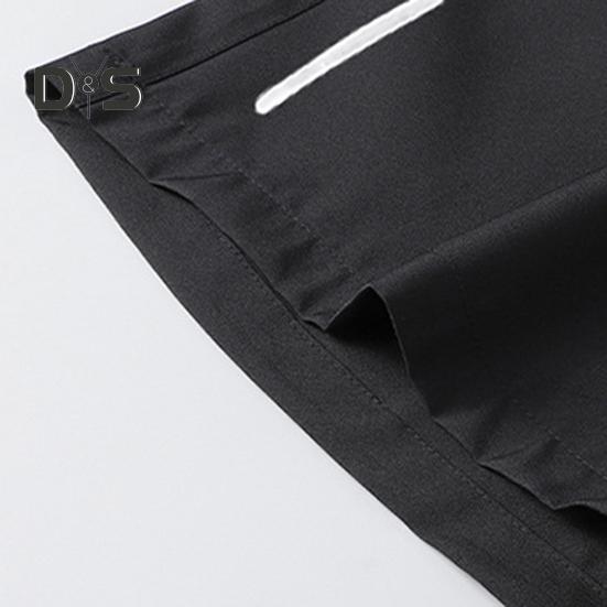 Pantaloni scurți pentru bărbați, cu talie elastică, cu talie mijlocie, cu șnur ajustabil, cu design ergonomic, pantaloni scurți casual din mătase de gheață, de culoare solidă