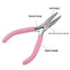 5-Inch Mini Multifunctional Pliers Set: Needle-Nose, Tiger, Round-Nose, Angled - Perfect for Jewelry DIY and Handmade Accessories.