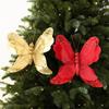 Shining Christmas Butterflies Ornaments DIY Butterfly Hanging Decor  New Year Celebration