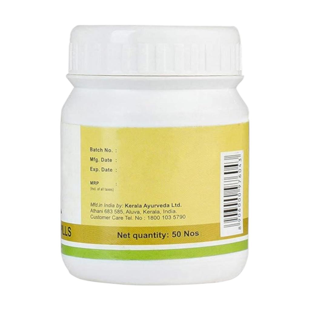 Kerala Ayurveda Hinguvachadi Gulika 50 Nos | Ayurvedic Digestive Support Pills for Adults
