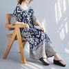 Nuevo Vestido de Verano Vintage de Algodón Tallas Grandes para Mujer Holgado Oversize Largo Vestidos Básicos Cuello Redondo