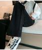 Petite 145cm Chenille Wide-Leg Fleece-Lined Pants: Women's Autumn/Winter Loose Height-Enhancing Casual Pants