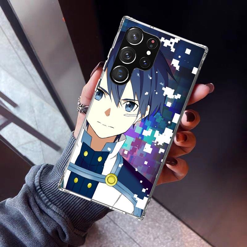 Sword Art Online Kirito Phone Case For Samsung Galaxy S26 S25 Edge S24 S23 Ultra S22 Plus S21 S20 FE Soft TPU Back Cover Funda G