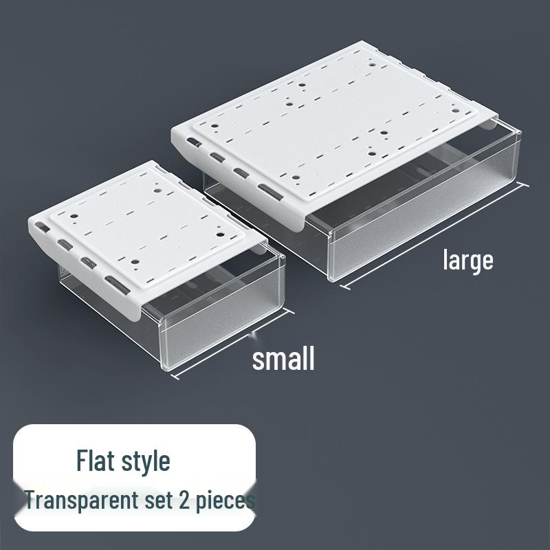 Invisible Under-Desk Storage Drawer for Office Workstation