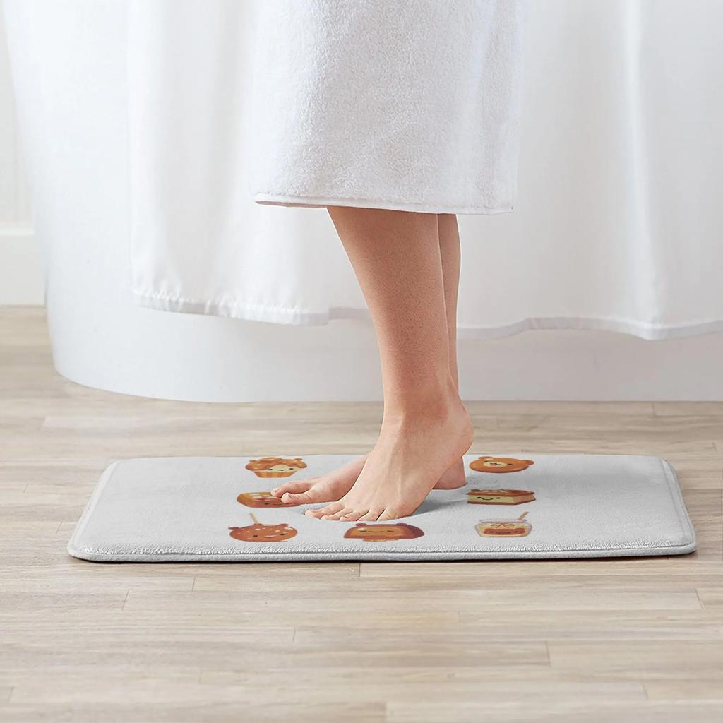 Salted Caramel Bear Non-slip Doormat Floor Mat Dust-proo Carpet Rug for Kitchen Entrance Home Living Room Footpad Mats