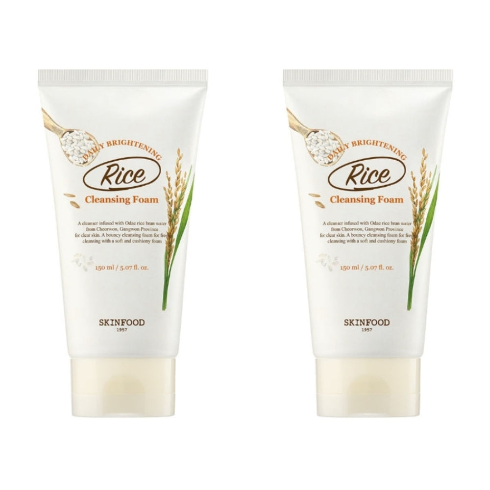 SKINFOOD Rice Daily Brightening Cleansing Foam 150ml*1Pc/2Pcs/3Pcs/4Pcs