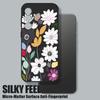 White Flower Pattern Case For Samsung S26 S25 Ultra S24 S23 S22 Plus S21 FE A15 A16 A17 A35 A36 A54 A55 A56 5G Soft Silicone Cover