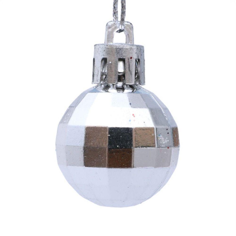 36Pcs Electroplated Christmas Ball Glitter Special-shaped Plastics Xmas Tree Ornament DIY Multicolor Christmas Supplies