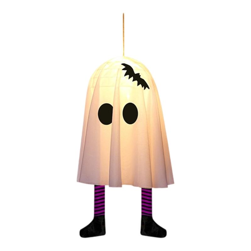 

Practical Phantom Hanging Ornament Fabric Materials Safe Floating Specter Lamp For Indoor Outdoor Halloween фиолетовый