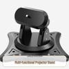 Universal Multi-Functional Projector Mount: 360° Adjustable Pan-Tilt for Desktop, Wall, or Ceiling