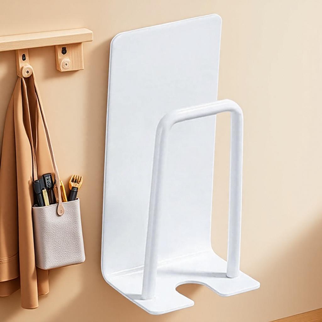 Creative Stainless Steel Toothbrush Holder Cup Stand Rack Bathroom Accessory Traceless Design for Home Use