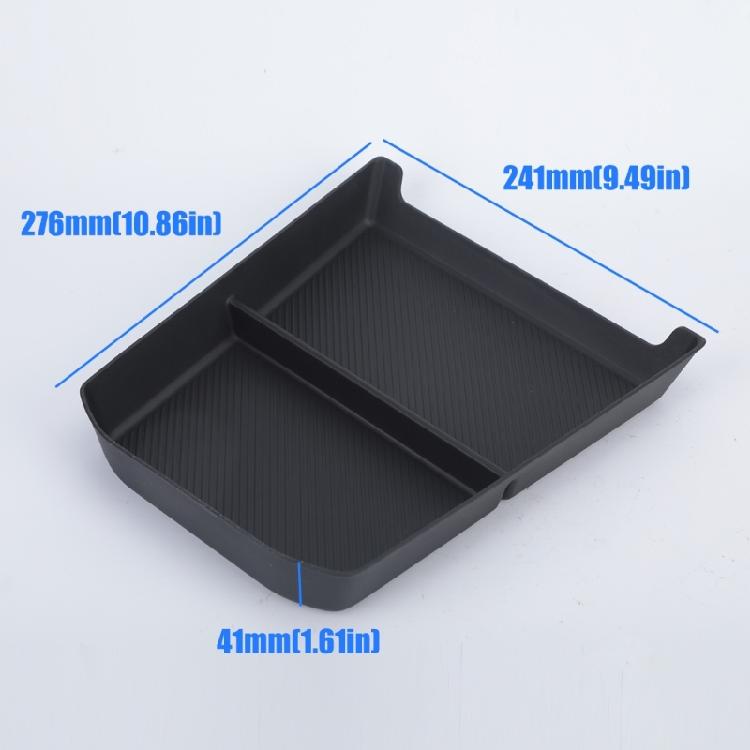 Small Item Storage for Car Console, Flexible Rubber Lower Tray with Two Section Design, Simple Placement, and Cleaner Access During Drives