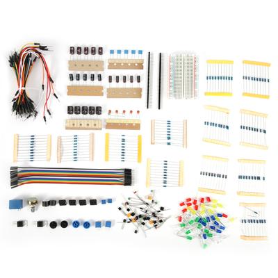 Komponenten-Kit Starter Basic Entwicklungsboard Experimentelles Zubehör 400-Loch Steckbrett