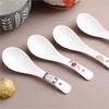 Chinese Style Printed Ceramic Bowl & Spoon Set