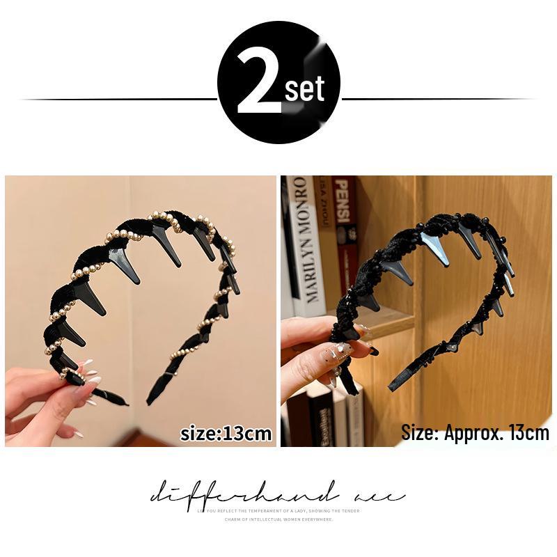 2025 Women's Luxury Pearl Skull Headband: Stylish Fashion Accessory for Face Washing