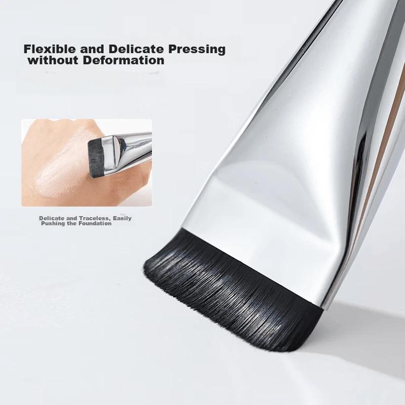 UPLUS Flat-Top Foundation Brush, Seamless, Mask Brush, Concealer Brush, No-Absorbing Powder, 1 pack