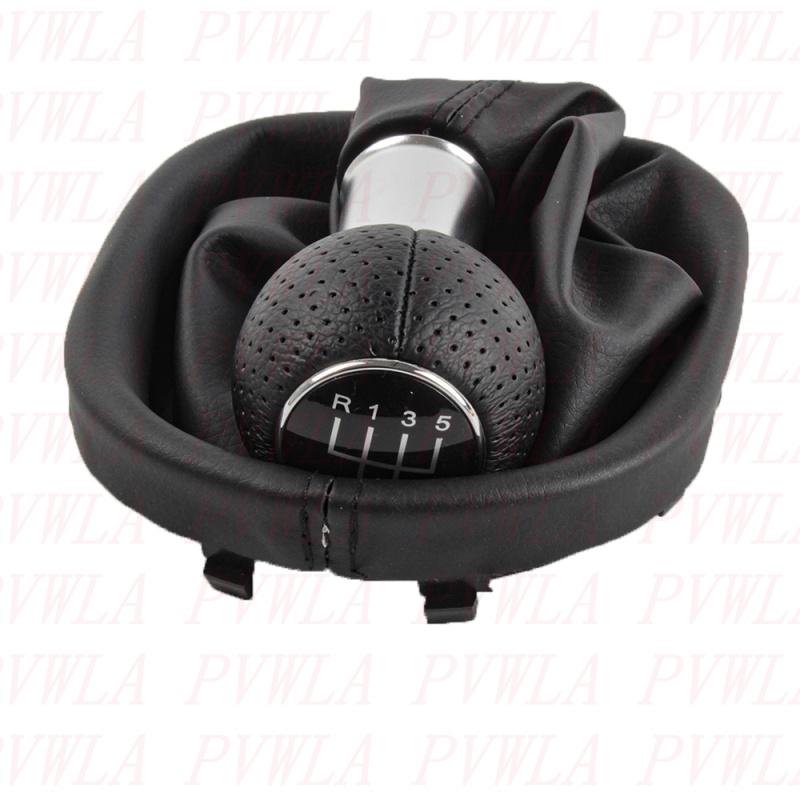 For VW Caddy Touran 2003 2004 2005 2006 2007 2008 2009 2010 2011 2012 2013 2014 2015 6 Speed Gear Shift Knob+PU Leather Boot