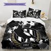 Magpies de Collingwood Set de Colcha con Patrón Decoración del Hogar Regalo (1 funda nórdica + 2 fundas de almohada sin relleno.)