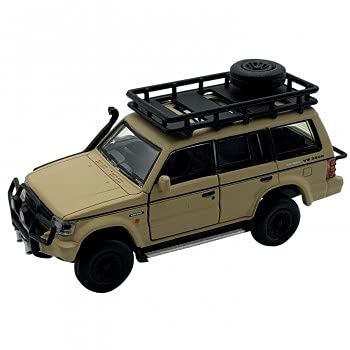 BM CREATIONS 1/64 Mitsubishi Pajero 2nd Generation Matte Ivory Jungle Pack Right-Hand Drive 64B0046