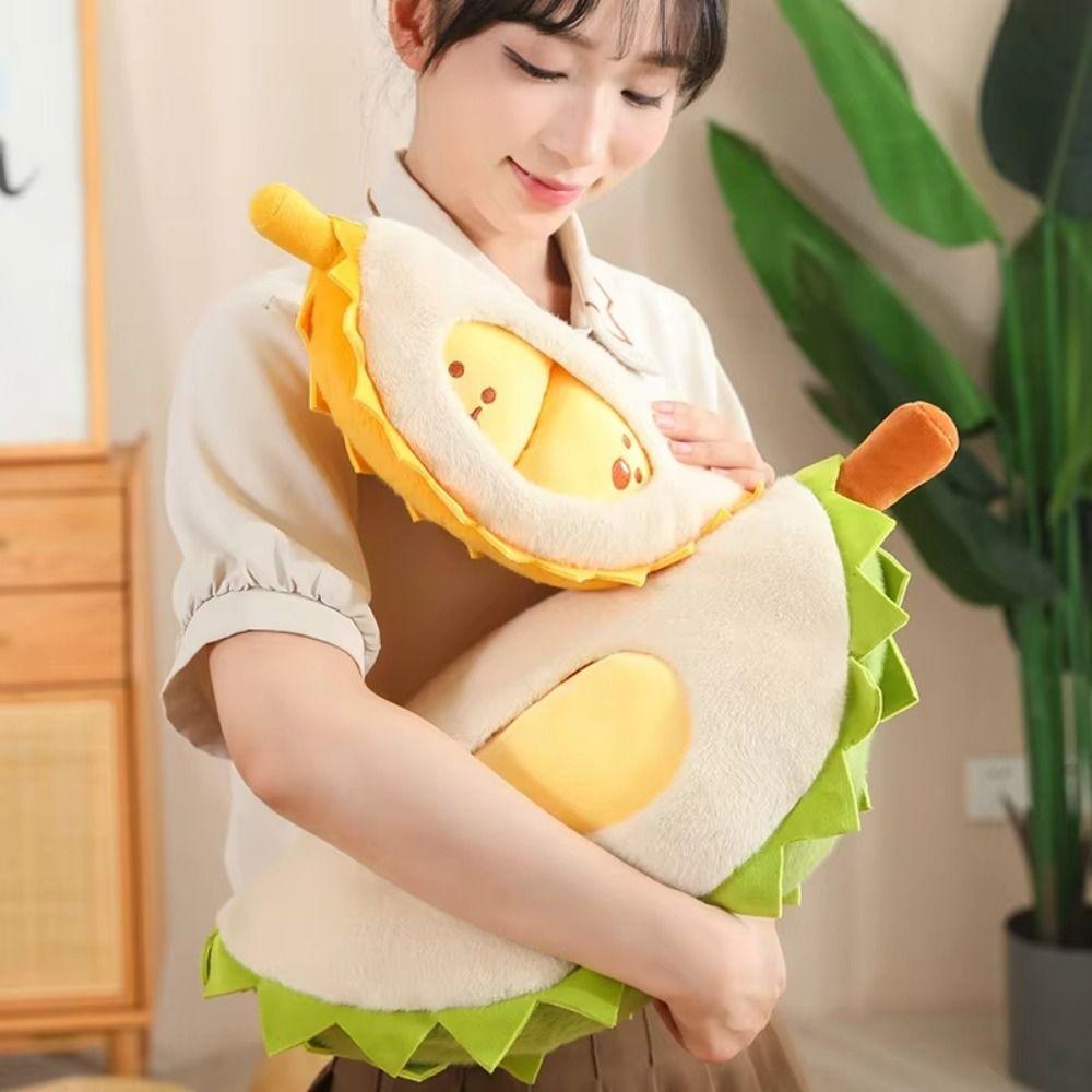 Detachable Fruit Durian Plush Pillow Collection Peeling Durian Plush Doll  Festival Party Decor