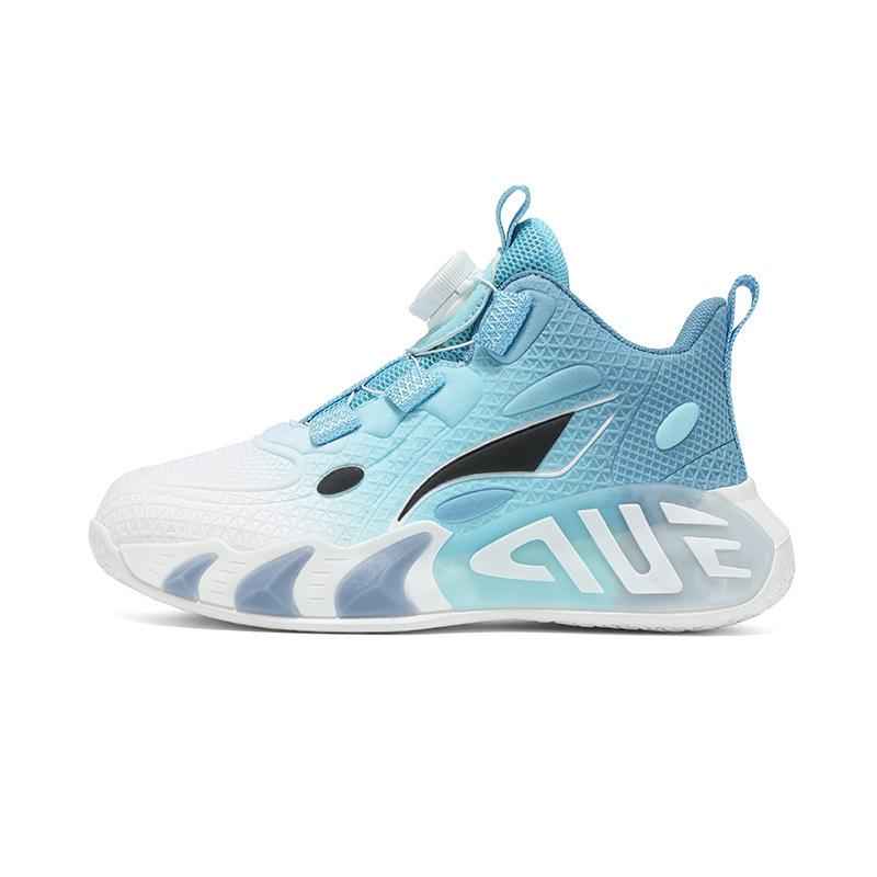 Spring and Autumn mesh breathable soft-soled non-slip sports shoes children's basketball shoes small middle-aged and older children's boys' rotating b