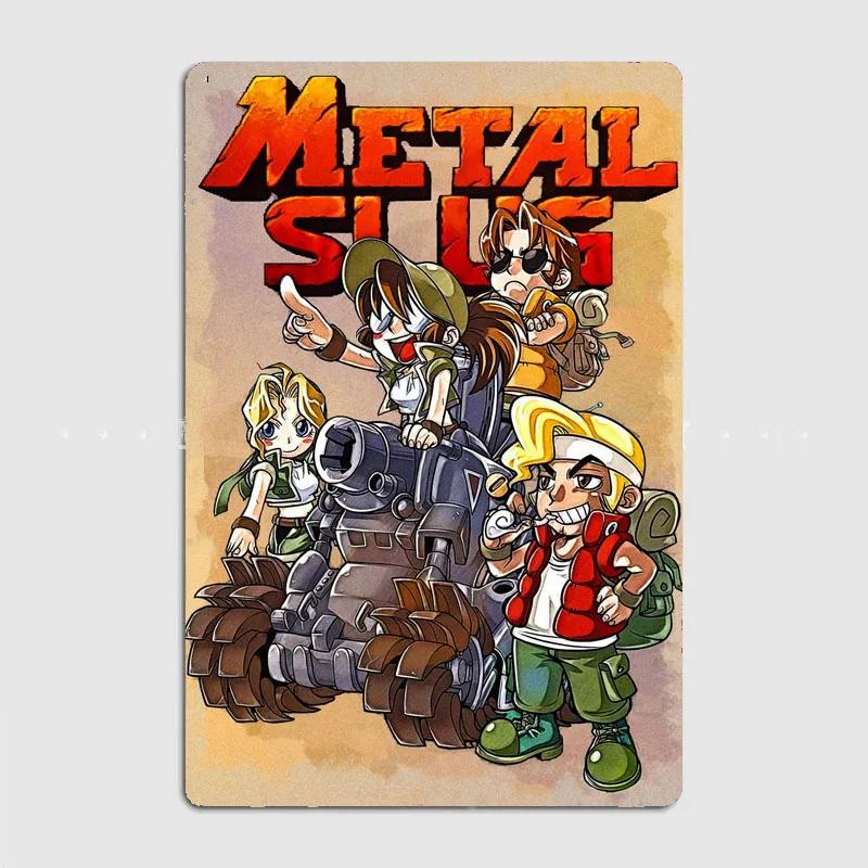

Metal Slug X Collection Gaming Posters Metal Sign Poster Garage Room Wall Art Decorations Living Custom Tin Vintage Home Decor 12x8inch20x30cm
