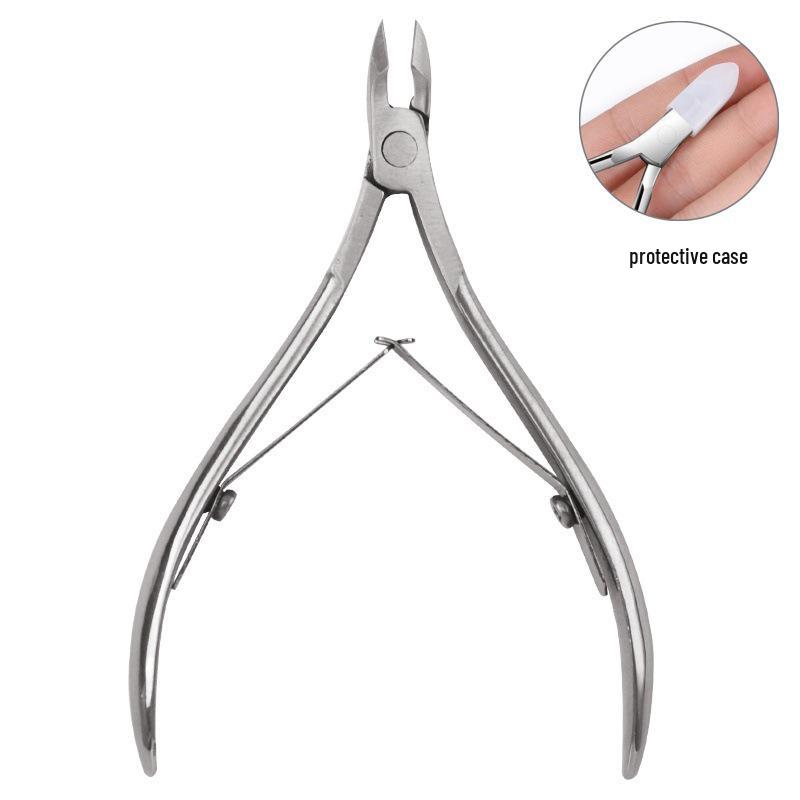 Stainless Steel Nail Art Cuticle Nippers and Tweezers for Hangnails and Ingrown Nails Removal