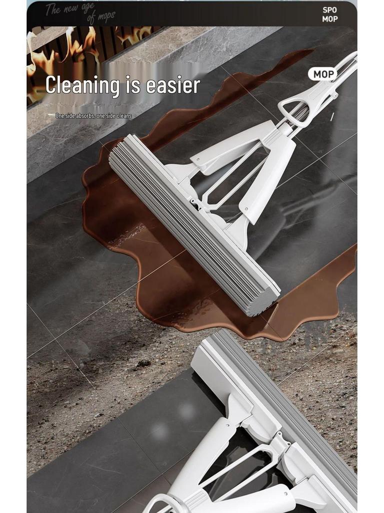 Großer PVA-Absorptionsschwammwischer mit freihändiger Auspressfunktion und Baumwollkopf