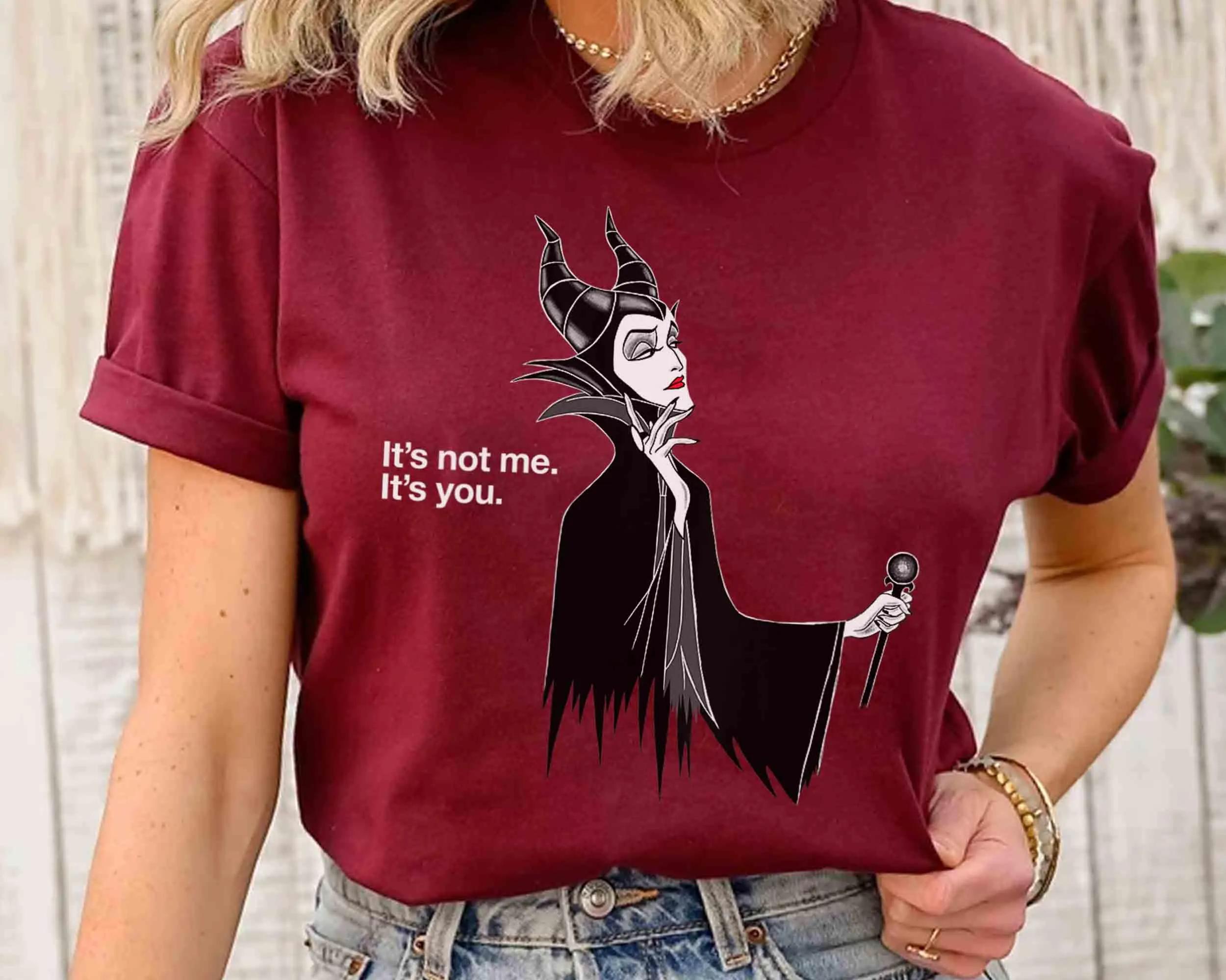 Disney Villains Maleficent Its Not Me Its You Shirts Sleeping Beauty Shirt Aurora Princess Shirt S