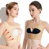 Body Shaper Women Breast Bust Push up Bodysuit Lady Straight Back Correction Double Buckle Nylon Medium Control