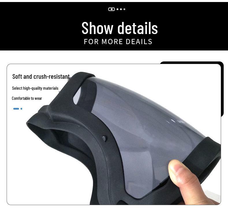 Hochauflösender transparenter Anti-Tröpfchen-Gesichtsschutz mit staubdichter Reitbrille 968