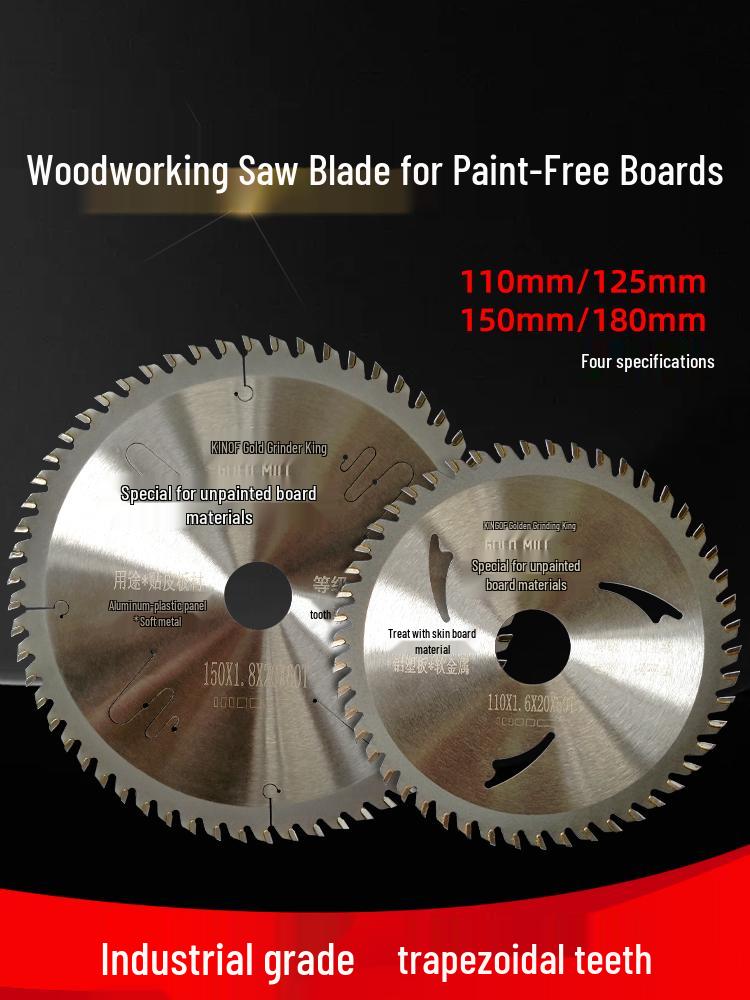 Gold King Eco-Friendly Circular Saw Blade for Woodworking: Paint-Free, Flat-Top Tooth, No Chipping