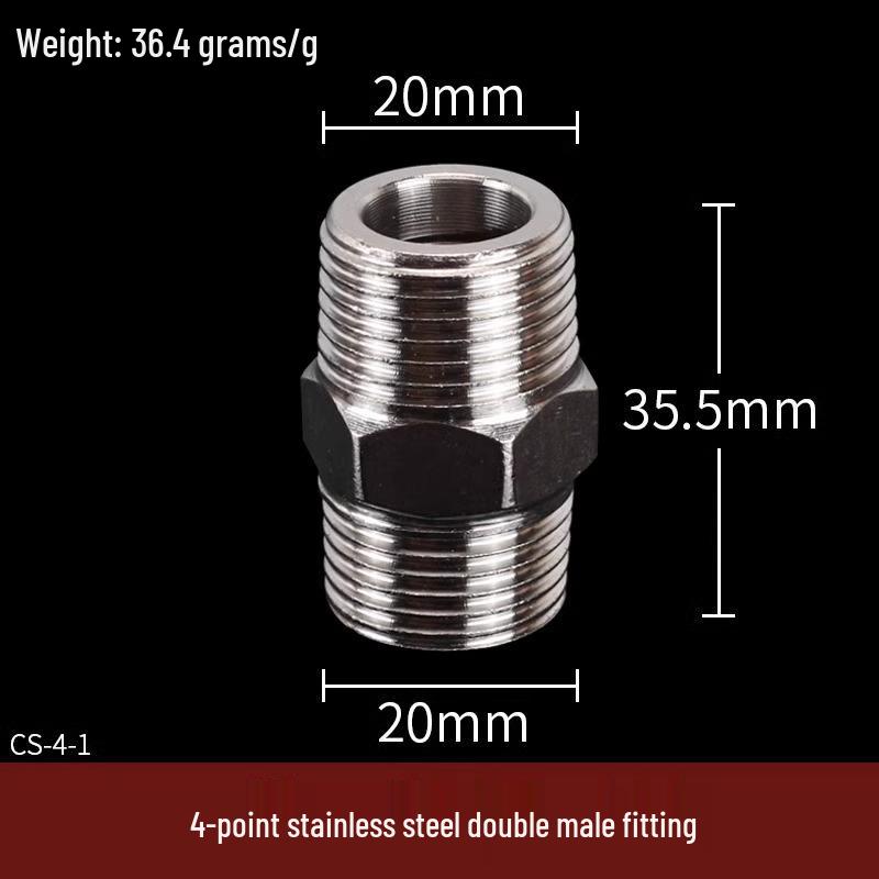 304 Stainless Steel Tee Elbow Water Pipe Fittings with Male/Female Threads