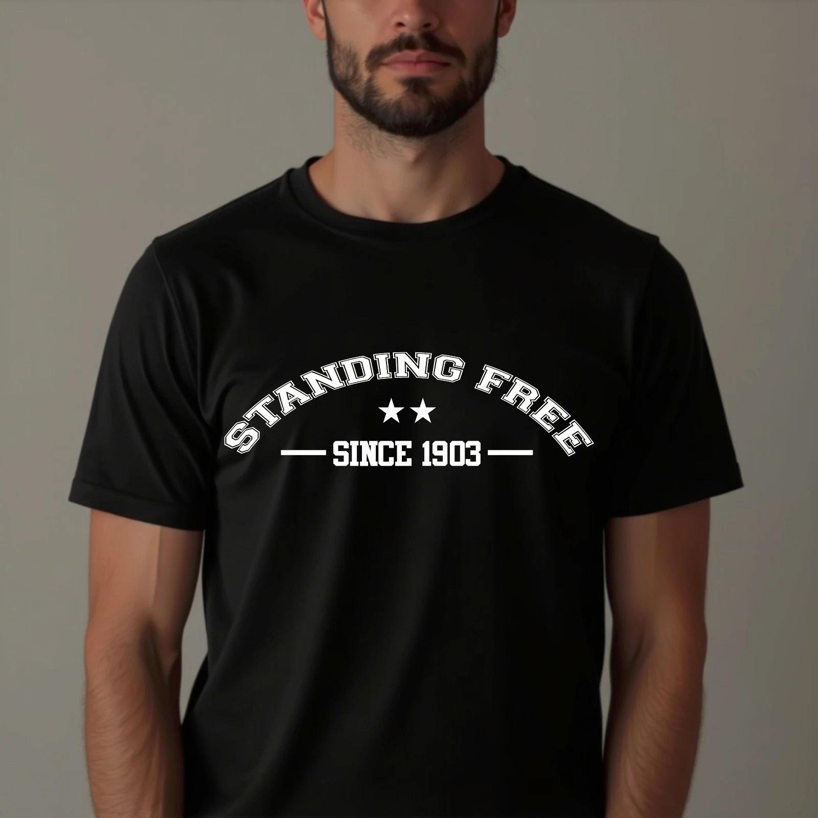 Aberdeen Football Soccer Scottish Club Fan T-Shirt, Standing Free Since 1903 Tee 4XL