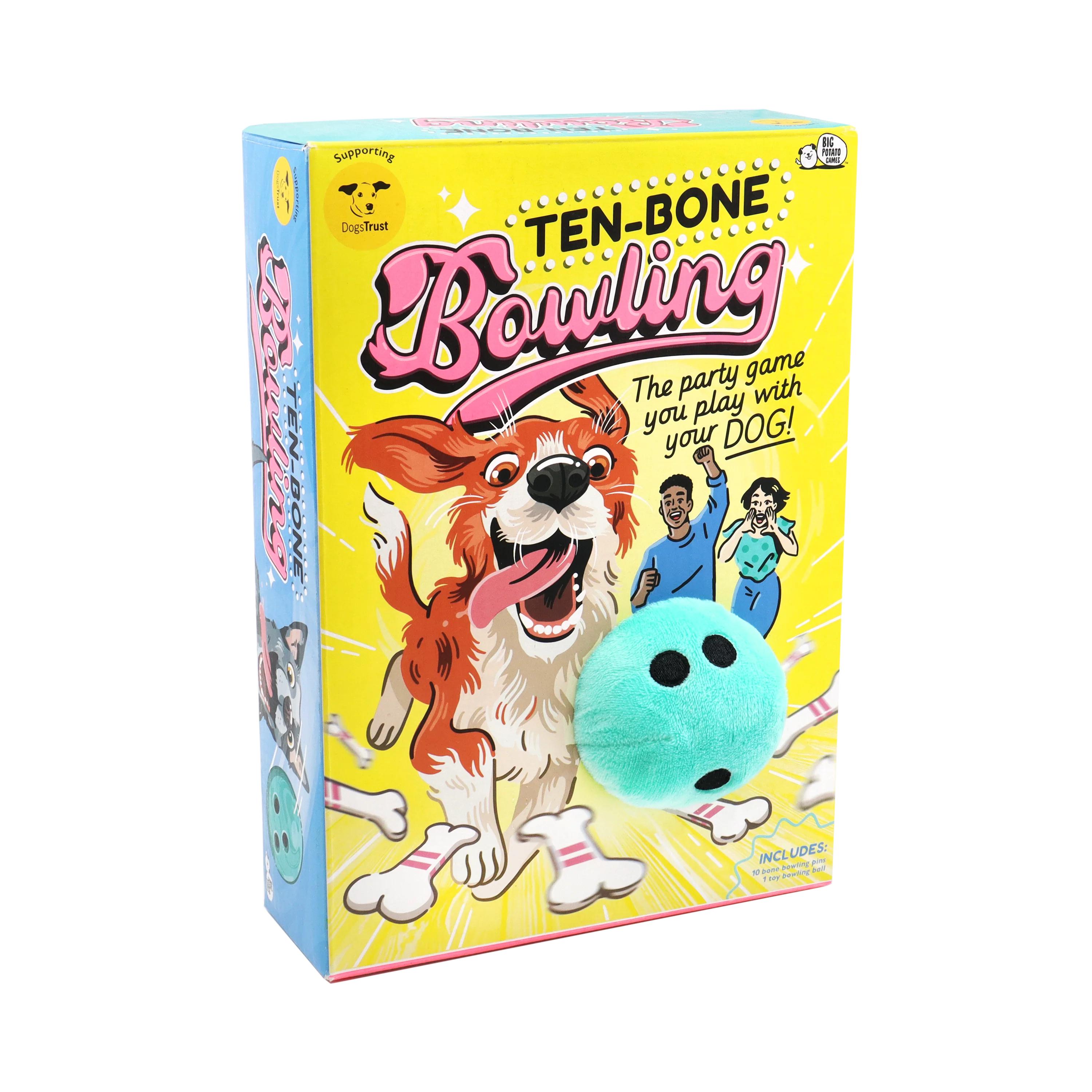 Bone Bowling Board Game (English Edition) - Indoor Pet Entertainment & Party Game