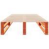 Solid Wood Bed Frame without Mattress Wax Brown 90 x 200 cm Pine Wood