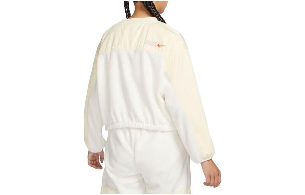 Nike Sweatshirts Women's White Crew Neck Moderate Regular FB8685-133