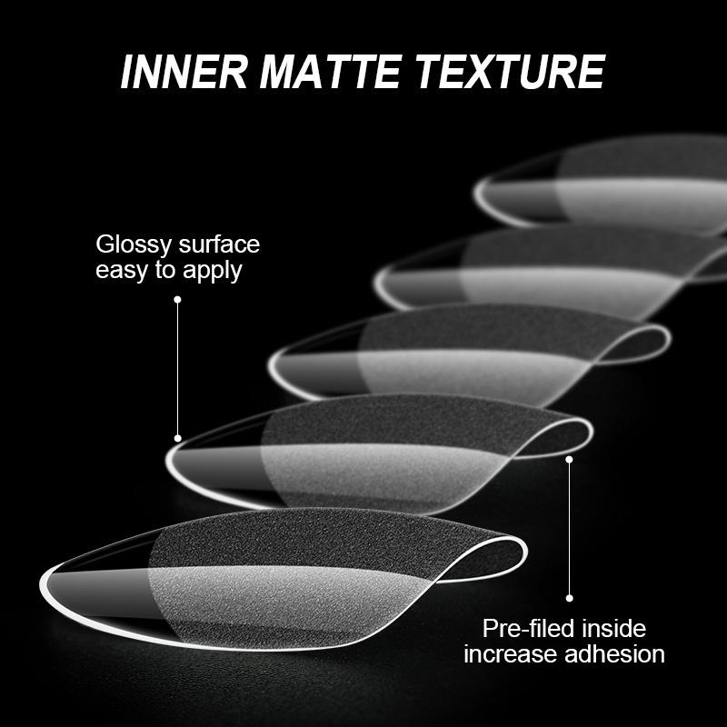 240/600Pcs Short Coffin Nail Tips Half Matte False Tips Full Cover Soft Gel Coffin Shaped Acrylic Nail Tips Clear