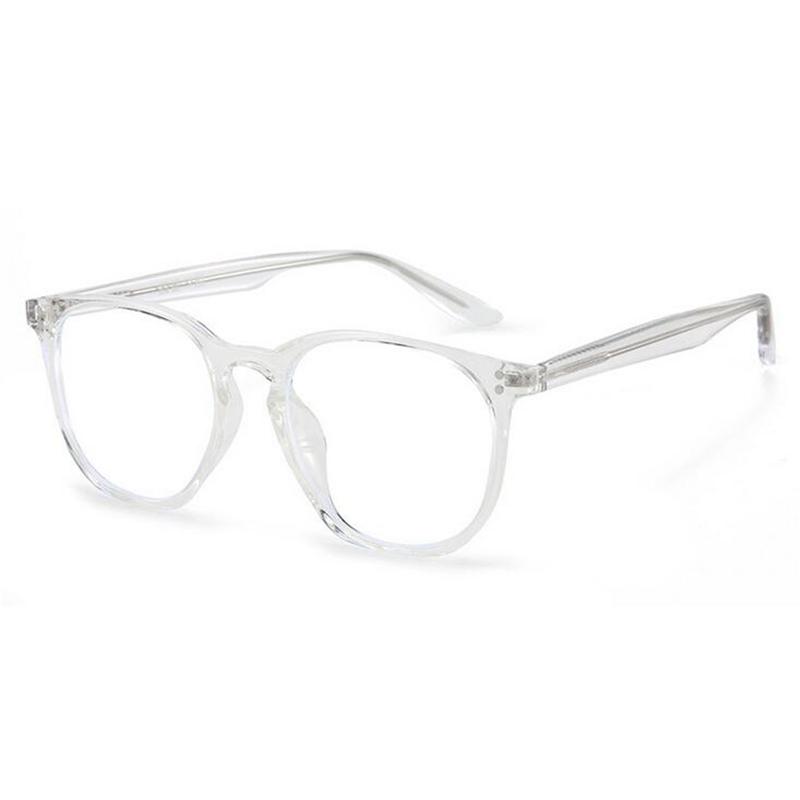 Polygon TR90 Anti Blue Light Myopia Spectacles Retro Rice Nail Frame Protective Eye Prescription Eyeglasses 0 -0.5 -0.75 To -6