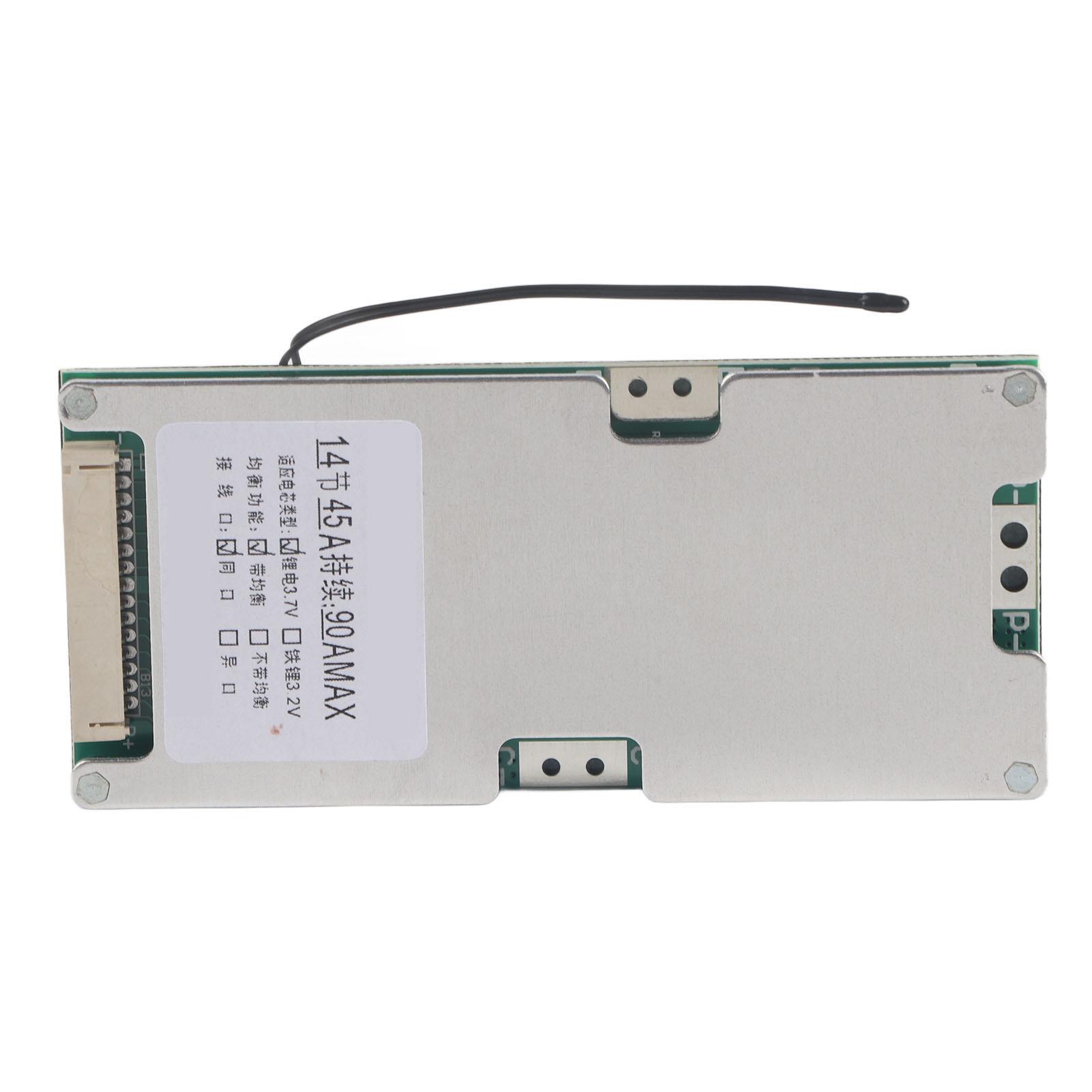 

14S 45A Захист літієвої батареї BMS PCB Плата з балансовим зарядом