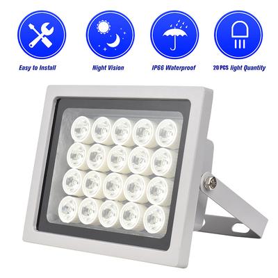 Lumière de caméra de sécurité professionnelle, 20 pièces, LED, Vision nocturne, grand Angle, longue portée, pour l'extérieur