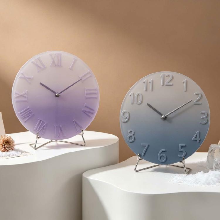 Big Arabic Number Silicone Clock Molds For Handmade Wall/Desk Clock And Gypsum Decoration Epoxy Resin Craft Project