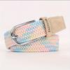 1pc Women's Elastic Woven Waist Belt Versatile Knitted Belt