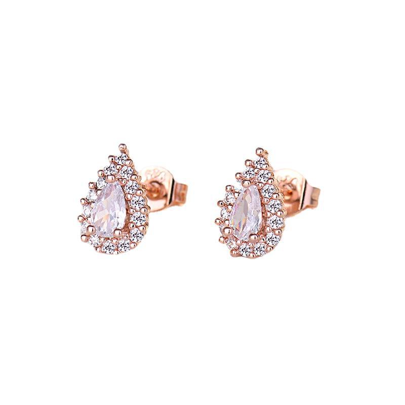 Nové špičkové náušnice ve tvaru hrušky a kapky vody s všestranným temperamentem, malé náušnice, nádherné zirkonové náušnice