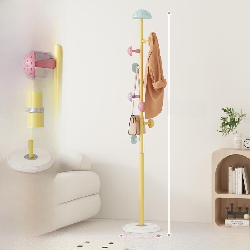 Creative Floor-Mounted Luxury Renting Living Room Mushroom Shaped Clothes Hanger Multi-Purpose Durable Wooden Hanger
